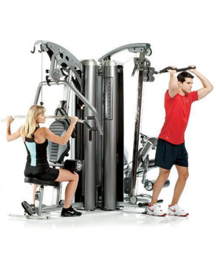 Image of AP-7300 3-Station Multi Gym System (Nylon Pulley's)