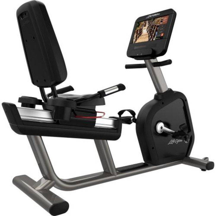 Image of Integrity Series Lifecycle® Recumbent Exercise Bike - Discover SE4 HD Console