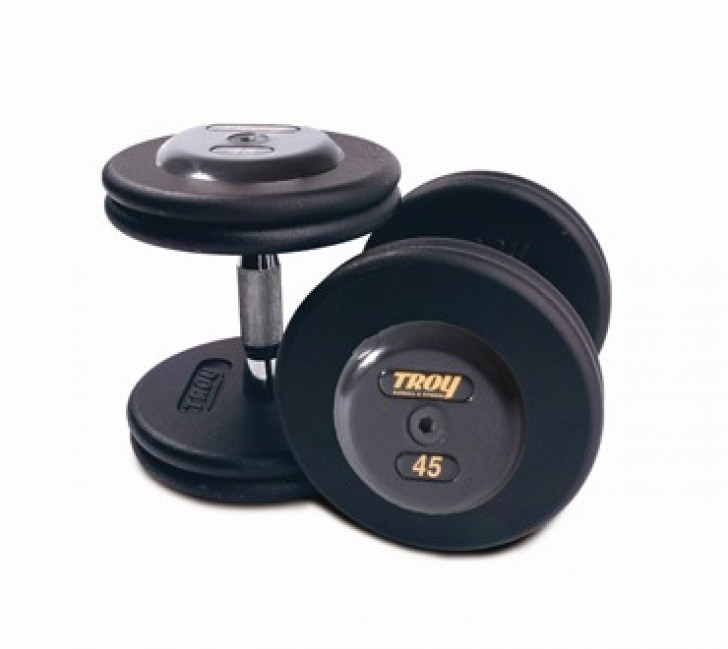 Image of TROY Pro Style Dumbbells - Black 5-100 lbs
