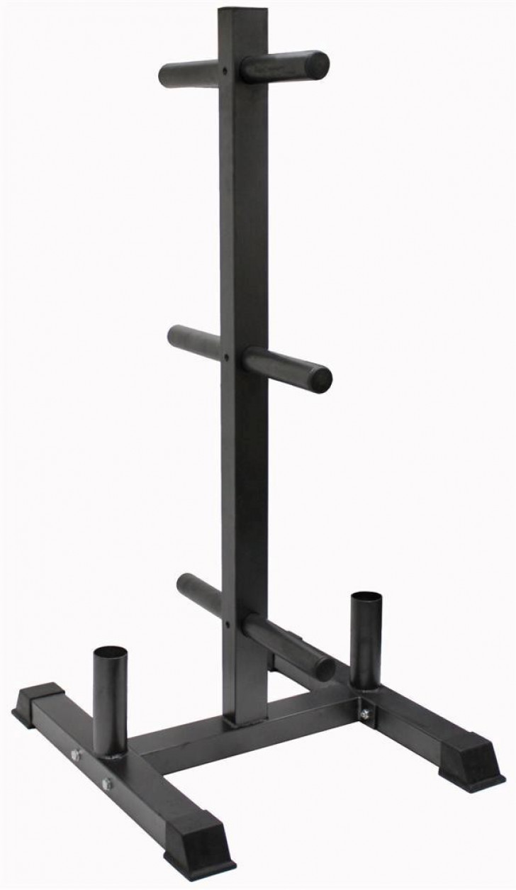 Image of Vertical Olympic Bumper Plate and Bar Rack  GOPT