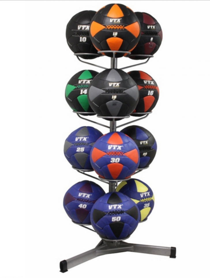 Image of VTX Leather Wall Ball Set with Rack