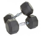 Image of 8 Sided Rubber Encased Dumbbells