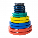 Image of Color Rubber Grip Olympic Plates