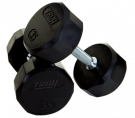 Image of Troy 12 Sided Rubber Encased Dumbbells - 3lbs