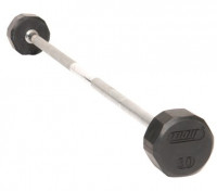 Image of 12-sided, Rubber-Encased Solid Straight Barbel