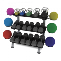 Image of  FS-24 3-TIER FLAT TRAY DUMBBELL RACK