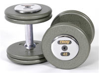 Image of TROY Pro Style Dumbbells - Gray Hammertone