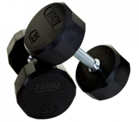 Image of Quiet Iron rubber encased dumbbell