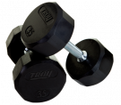 Image of Quiet Iron rubber encased dumbbell