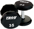 Image of 12-Sided Custom Engraved Urethane Dumbbells 